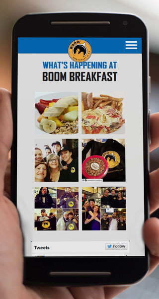Boom Breakfast - Website Design and Development